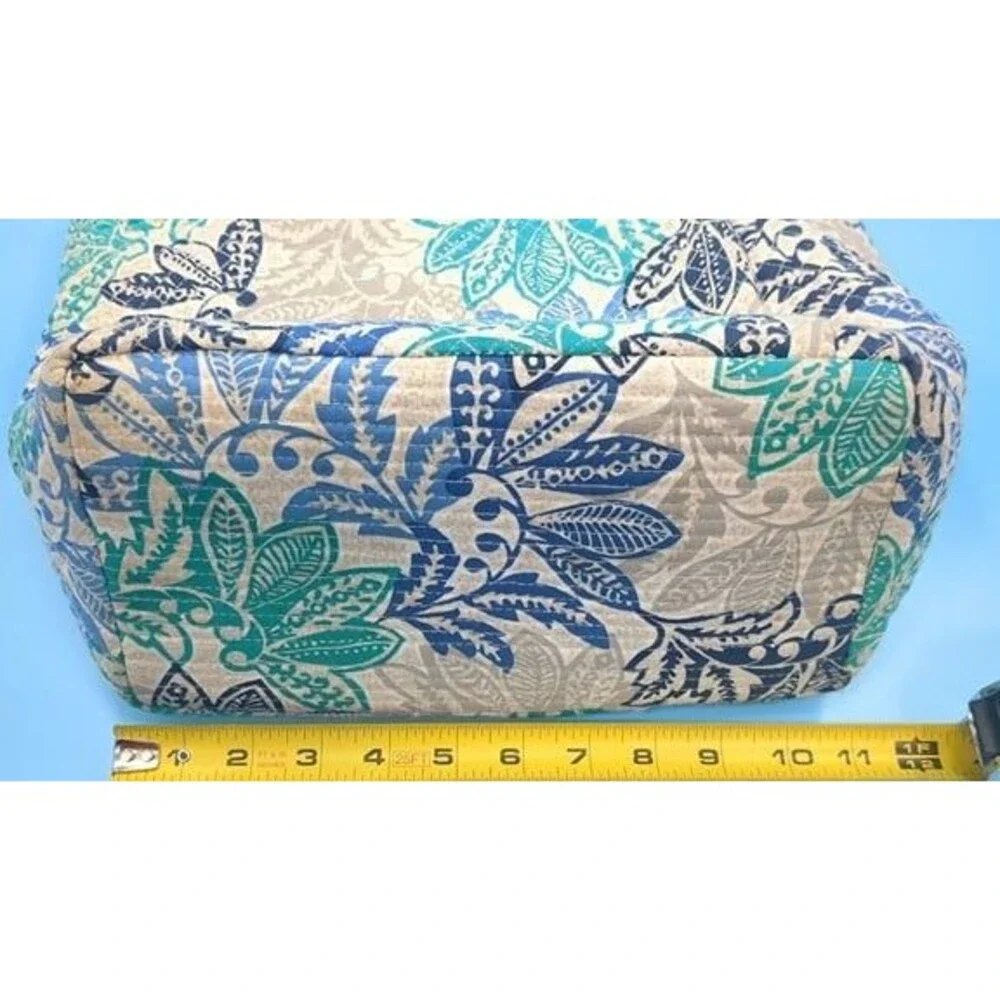 Vera Bradley Santiago Hensley Bag with Snap Close Accordion Wallet Floral